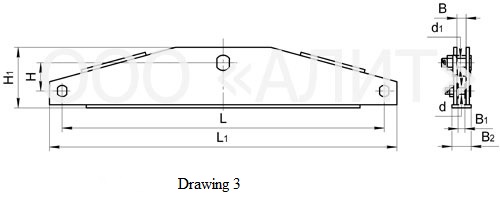 Two-circuit double-plated yoke with a single mount hole, type 2КД зображення 3