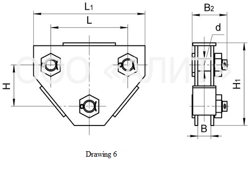 Two-circuit double-plated yoke with a single mount hole, type 2КД зображення 6
