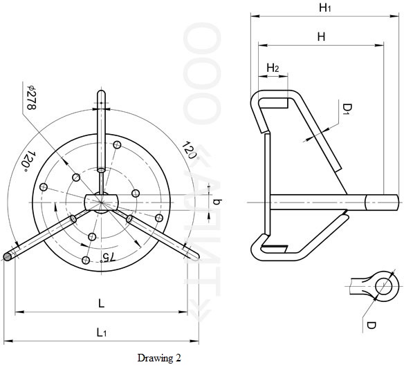 Three-circuit multi-purpose yoke stars, type 3КУ зображення 2