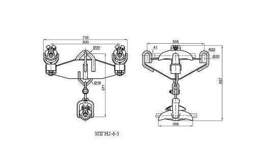Suspension clamps, type 3ПГН2 зображення 3