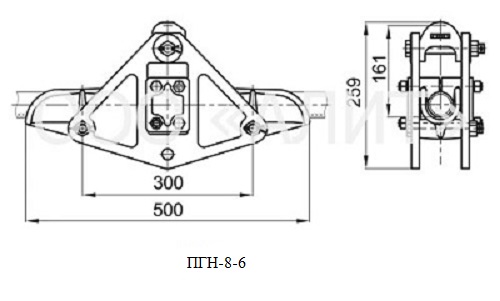 Suspension clamps, type ПГН-8-6, 3ПГН2-8-1, 4ПГН2-8-2 зображення 3