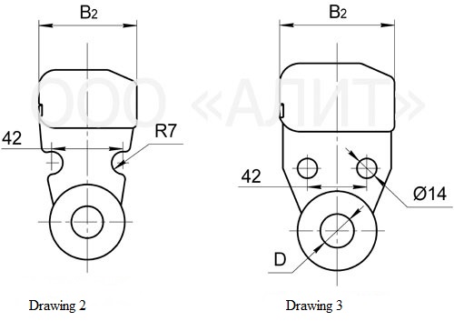 Sockets tongue, type У1K and У1 зображення 2