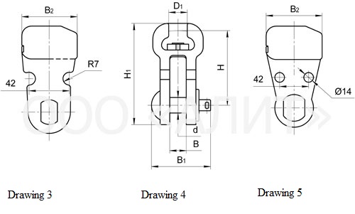 Sockets clevis, type У2K and У2 зображення 2