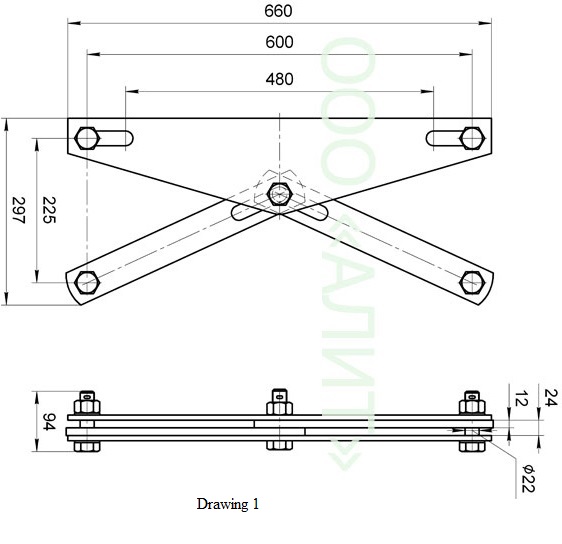 Beam multi-purpose yoke plates, type КЛ зображення 1