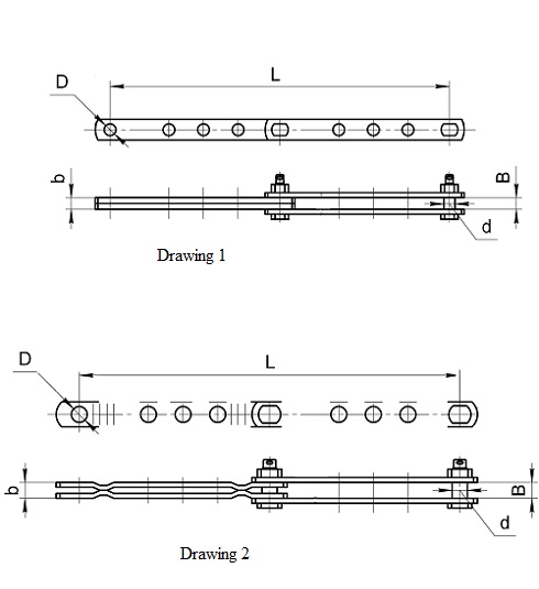 Adjustable extension links, type ПРР зображення 1