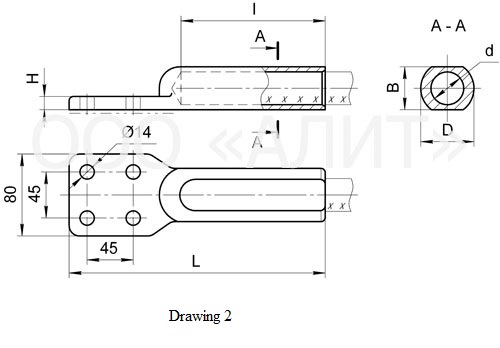 Hardware terminal clamps, type A4A зображення 2
